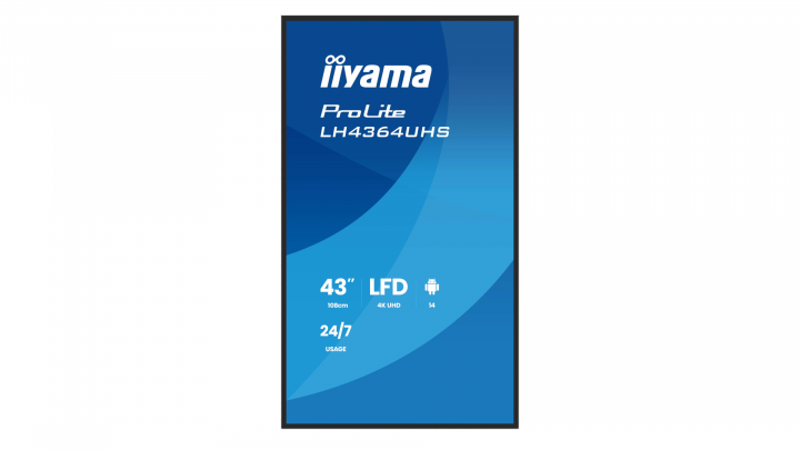 Monitor wielkoformatowy iiyama ProLite LH4364UHS-B1AG 43" 4K UHD VA 24/7 DigitalSignage 2