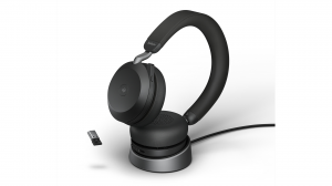 Słuchawki bezprzewodowe Jabra Evolve 2 75 USB-A MS Stereo Stand Black - 27599-999-989