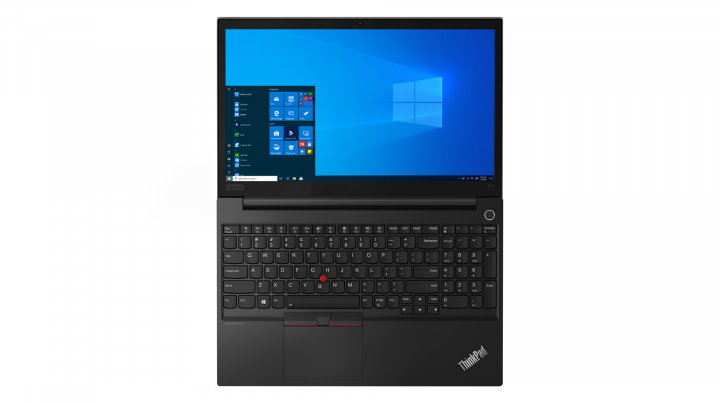 Laptop Lenovo ThinkPad E15 czarny widok z góry