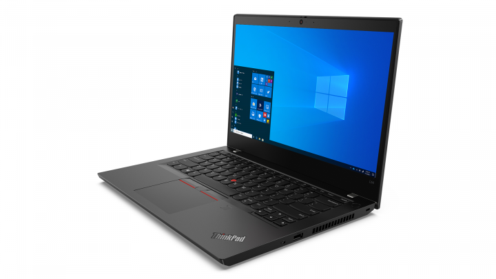 Laptop Lenovo ThinkPad L14 G2 W10P AMD - przód front lewy