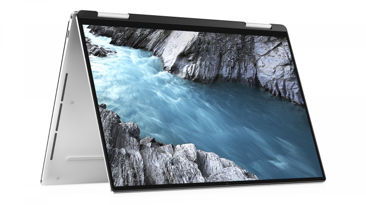 Laptop Dell XPS 13 9310 2w1 srebrno-czarny - tryb namiotu
