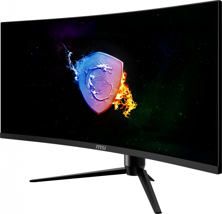Monitor MSI Optix MAG342CQRV - widok frontu prawej strony