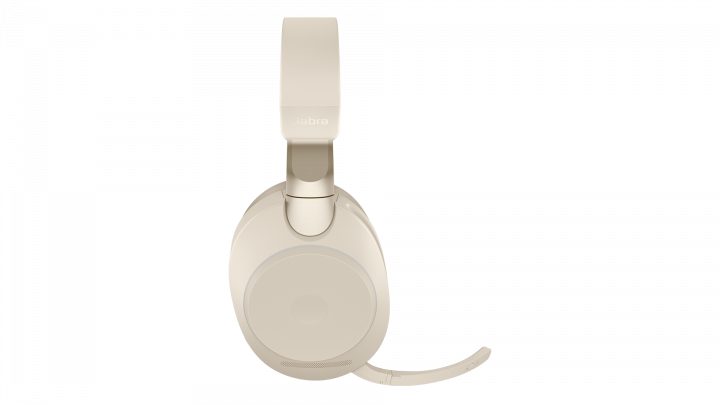 Zestaw słuchawkowy Jabra Evolve 2 85 UC Stereo Stand Beige - widok lewej strony