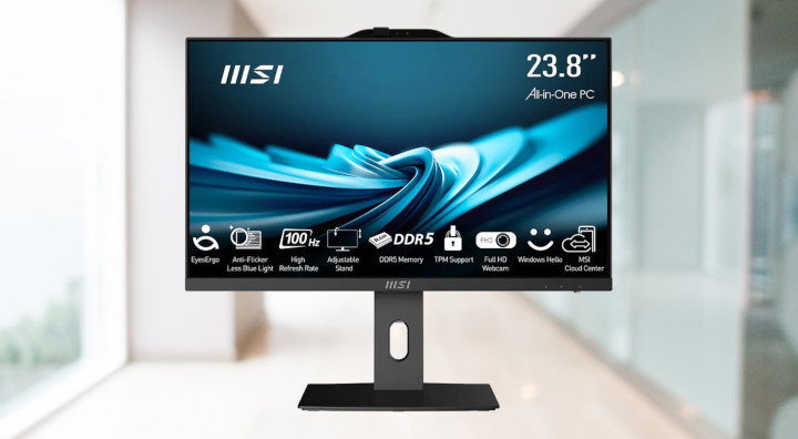 Komputer AiO MSI PRO AP242P 14M-1096XEU front
