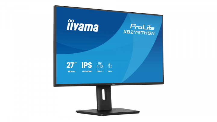 Monitor iiyama ProLite XB2797HSN-B1 27" FHD IPS 1ms USB-C Dock 65W 2