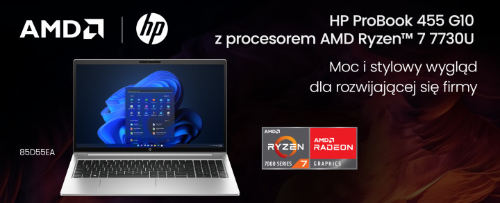 HP ProBook 455 G10 85D55EA - opis top