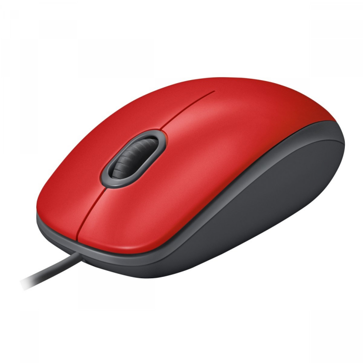 Mysz przewodowa Logitech M110 Silent optyczna czerwona 910-005489