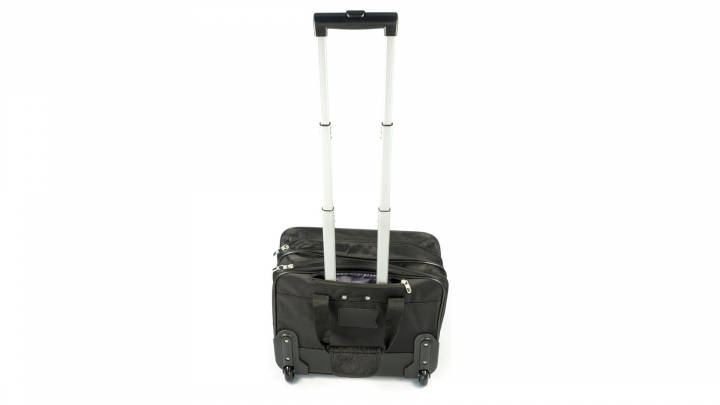 Walizka do laptopa Targus Rolling Case TBR003EU 16 czarna - tył z wyciągniętą rączką