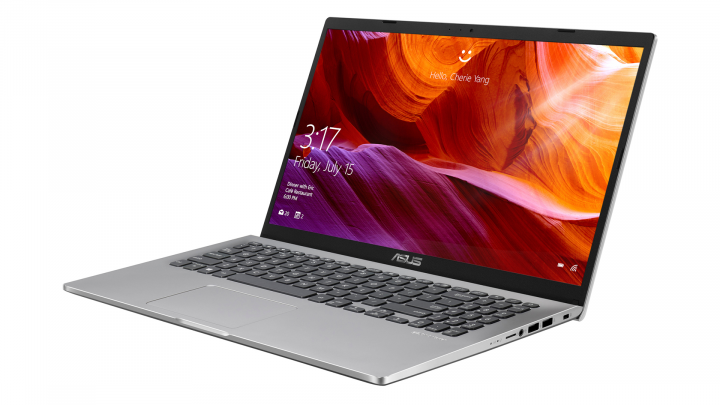 Laptop Asus VivoBook X509FA srebrny - widok frontu prawej strony