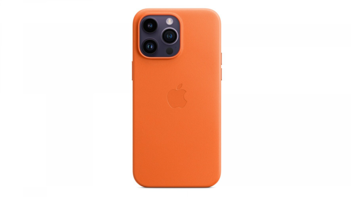 Etui Apple iPhone 14 Pro Max Leather Case z MagSafe Orange MPPR3ZM/A