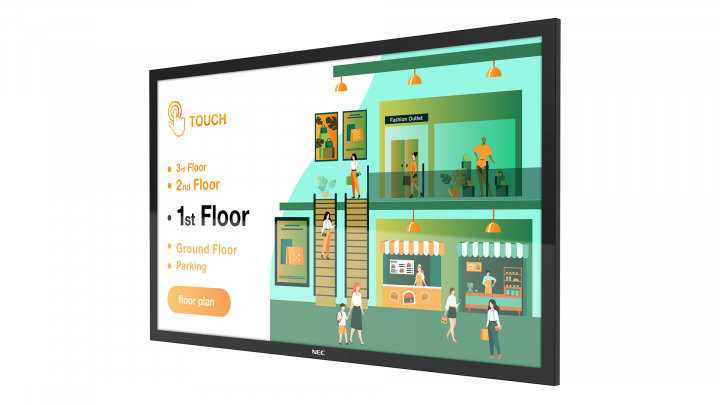 Monitor wielkoformatowy Sharp NEC MultiSync M491 PCAP 49" UHD 500cd/m2 24/7 - 60005080