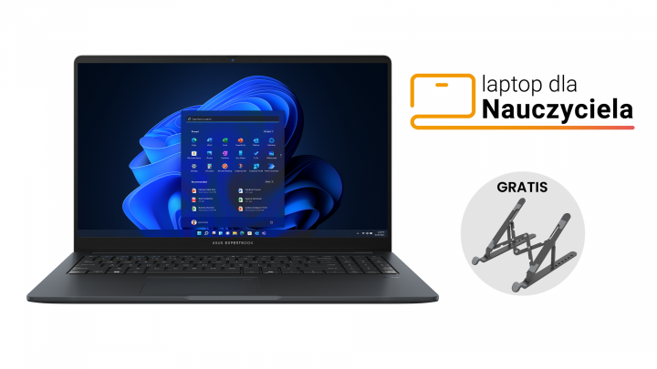 Laptop ASUS ExpertBook BM1 BM1503CDA W11P Gentle Grey FPR Bon + Podstawka Orico