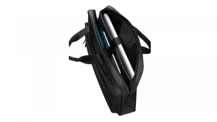 Torba do laptopa Samsonite Mysight 156 195748 czarna - przód front prawy otwarta 1