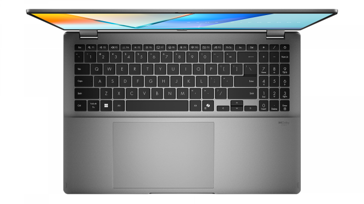 Laptop 2w1 ASUS Vivobook 16 Flip OLED TP3607SA Touch Copilot W11H Matte Gray Bon 11