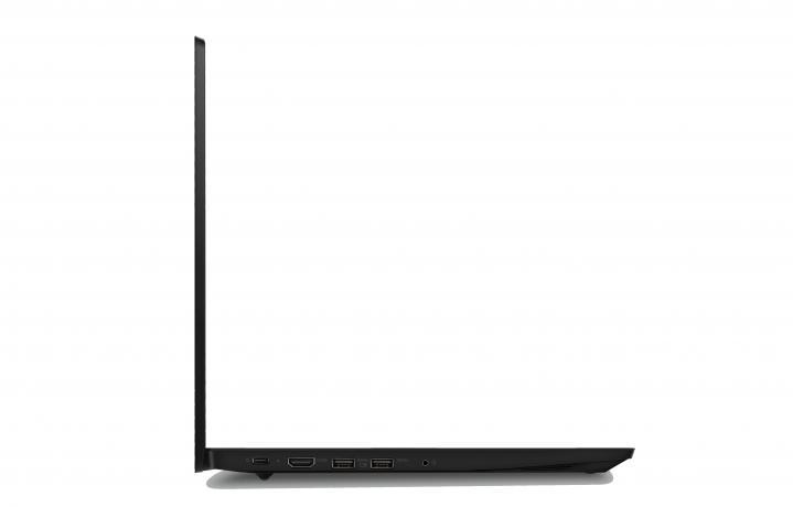 Laptop Lenovo ThinkPad E590 czarny - widok lewej strony