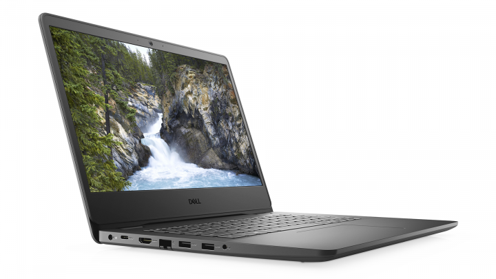 Laptop Dell Vostro 14 3400 czarny - widok frontu lewej strony