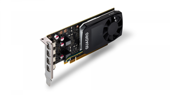 Karta graficzna HP 1ME01AA NVIDIA Quadro P1000 4GB - widok frontu lewej strony2