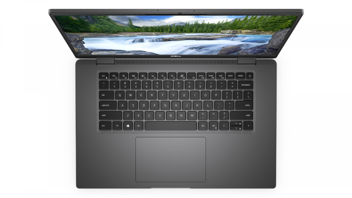 Laptop Dell Latitude 7520 czarny - widok klawiatury