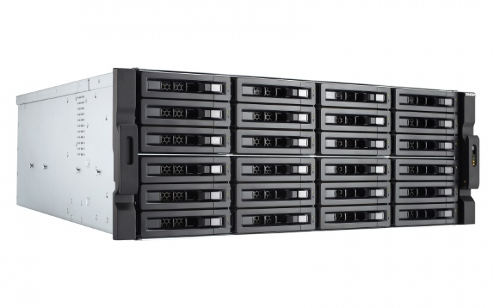 Serwer NAS QNAP TS-2483XU-RP-E2136 - widok frontu lewej strony