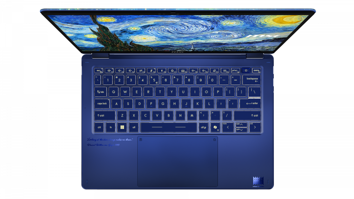 Laptop MSI Prestige 14 Flip AI+ The Starry Night 3