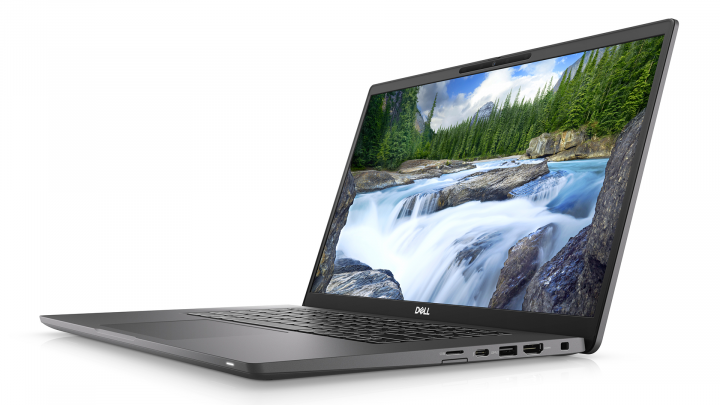 Laptop Dell Latitude 7520 czarny - widok frontu prawej strony