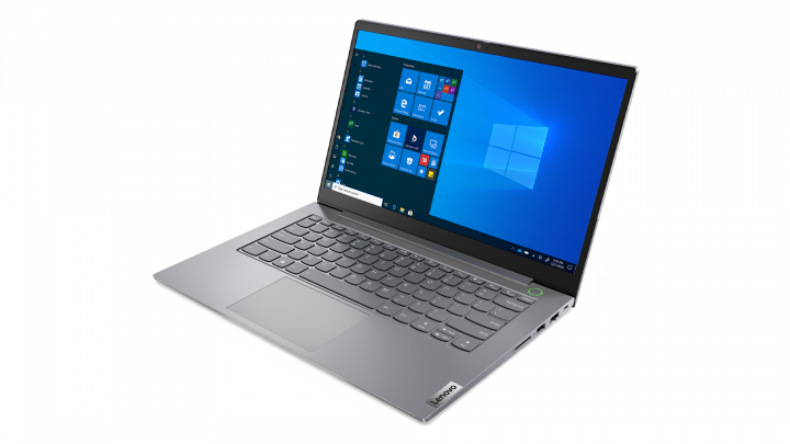 Laptop Lenovo ThinkBook 14 G2 szary - widok frontu prawej strony