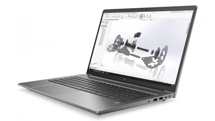 Mobilna stacja robocza HP ZBook Power G7 widok frontu prawej strony