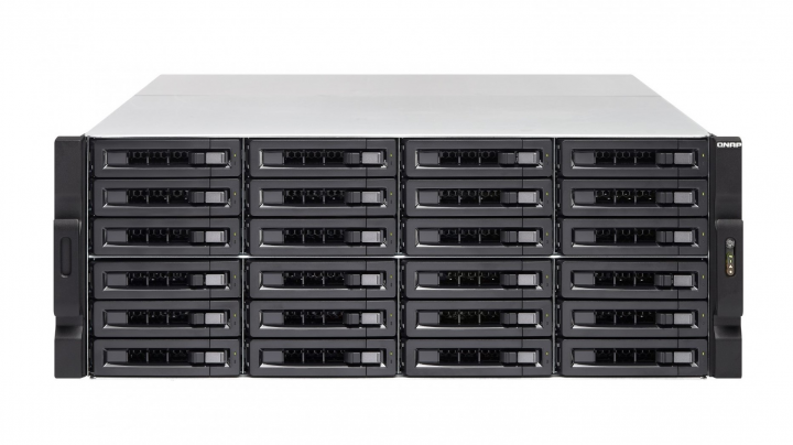 Serwer NAS QNAP TVS-EC2480U-SAS-RP-8GE-R2 - widok frontu