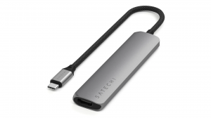 Adapter Satechi 6-in-1 USB-C Slim Multiport Adapter gwiezdna szarość- ST-P6SM