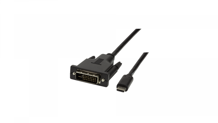 Kabel LogiLink USB-C - DVI 3m UA0332 - widok frontu