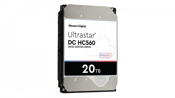 Dysk HDD Western Digital Ultrastar DC HC560 20TB 3,5 - widok frontu lewej strony
