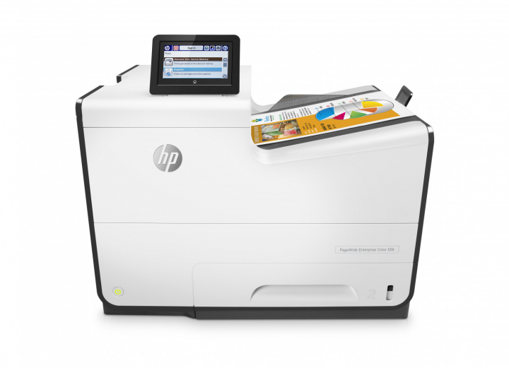 Drukarka atramentowa kolorowa HP PageWide Enterprise 556dn - G1W46A - widok frontu
