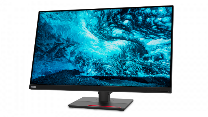 Monitor Lenovo ThinkVision T32p-20 czarny - widok frontu prawej strony