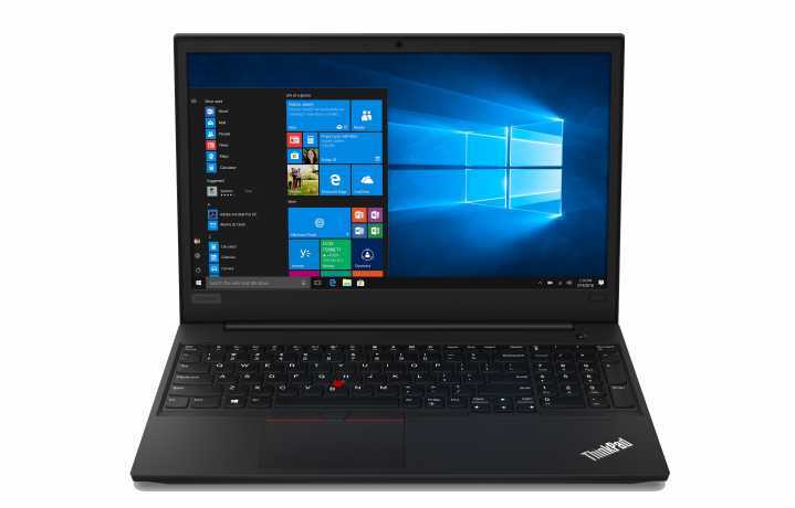 Laptop Lenovo ThinkPad E590 czarny - widok frontu