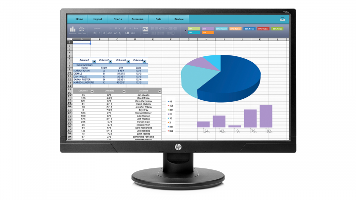Monitor HP V213a W3L13AA - widok frontu