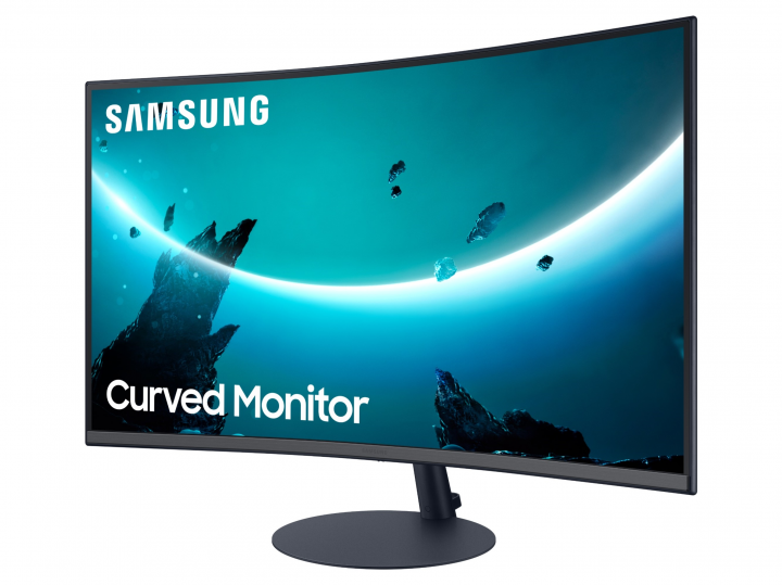 Monitor Samsung LC24T550FDUXEN - widok frontu prawa strona