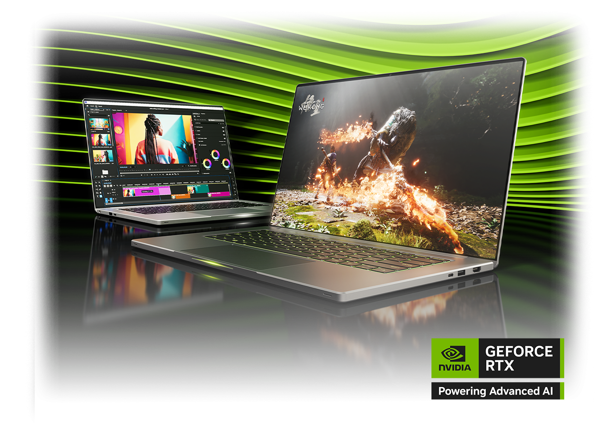 Laptopy z kartami GeForce RTX z serii 50 2