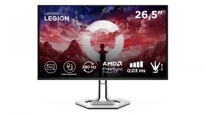 Monitor Lenovo Legion Pro 27Q-10 68CFGACBEU 26,5" QHD 280Hz QD-OLED 10