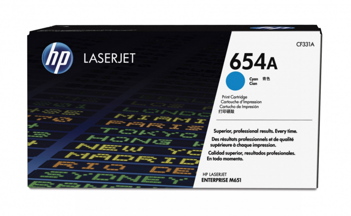 Toner HP 654A błękitny CF331A