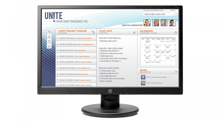 Monitor HP V214a 1FR84AA - widok frontu