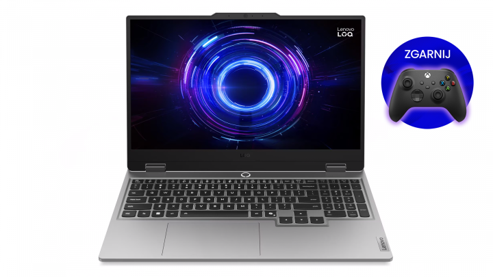 Laptop Lenovo LOQ 15IRX10 Luna Grey (White BK) - zgarnij kontroler Xbox 2