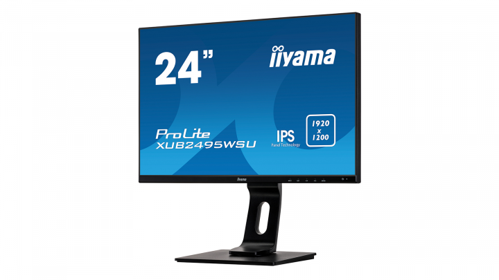 Monitor IIYAMA ProLite XUB2495WSU-B1 - widok frontu prawej strony
