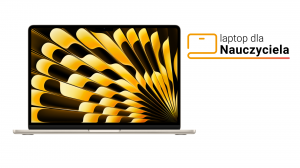 Laptop dla Nauczyciela Apple MacBook Air 13 MW103ZE/A M4 13,6" 16GB 512SSD Int MacOS Księżycowa Poświata