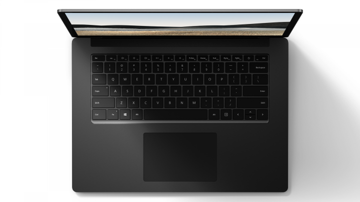 Microsoft Surface Laptop 4 15 czarny widok klawiatury