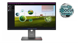 Monitor Lenovo ThinkVision P27Q-40 64A7ZAT6EU 27" QHD IPS 120Hz HDMI DP USB Daisy Chain