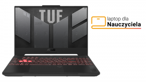 Laptop dla Nauczyciela ASUS TUF Gaming A15 FA507NU-TT901W R5 7535HS 15,6" FHD 144Hz 16GB 512SSD RTX4050 DLSS 3 W11