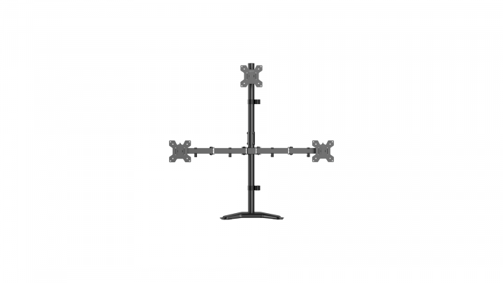 Uchwyt biurkowy na 3 monitory LogiLink 17-32" 10KG 75x75-100x100 BP0219