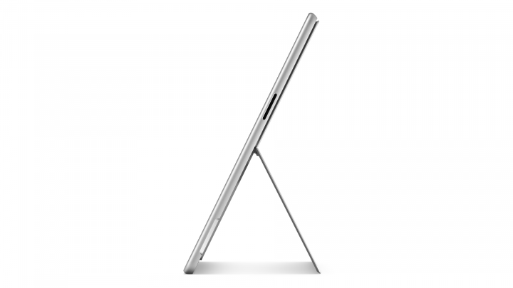 Microsoft Surface Pro 9 W10P platynowy - widok z boku