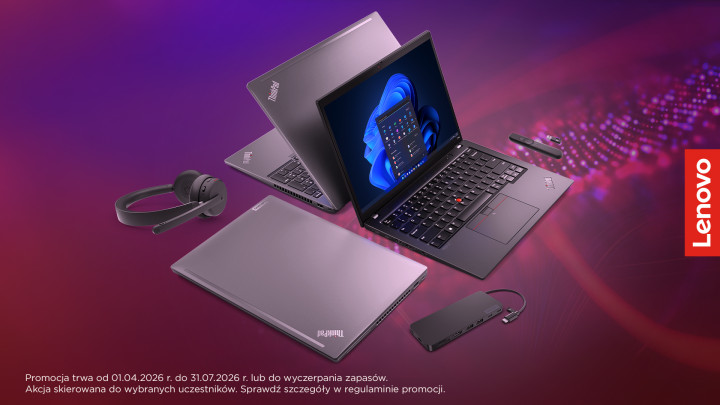 Kup notebook Lenovo serii ThinkPad i otrzymaj zestaw akcesoriów idealny do pracy. - w środku aktualności