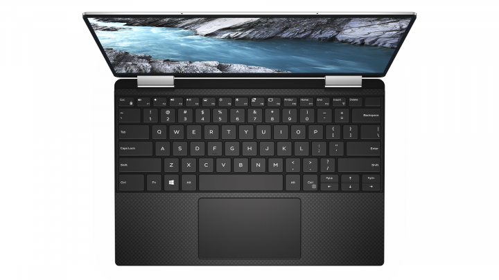 Laptop Dell XPS 13 9310 2w1 srebrno-czarny - widok klawiatury